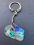 Paua Shell Charm Keyrings - by Mhairi Sim - Girl Paua