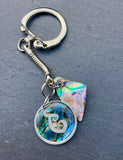 Paua Shell Charm Keyrings - by Mhairi Sim - Girl Paua