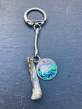 Paua Shell Charm Keyrings - by Mhairi Sim - Girl Paua