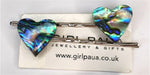 Paua Shell Hair Slides - by Mhairi Sim - Girl Paua