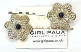 Paua Shell Hair Slides - by Mhairi Sim - Girl Paua