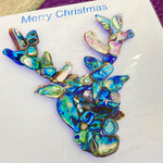 Paua Shell Print Christmas Cards - by Mhairi Sim - Girl Paua