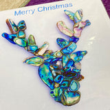 Paua Shell Print Christmas Cards - by Mhairi Sim - Girl Paua