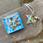 Mosaic Hanging Decorations - by Mhairi Sim - Girl Paua