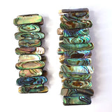 Paua Shell Long Strips Bracelet - by Mhairi Sim - Girl Paua