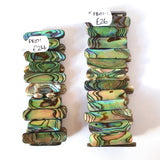 Paua Shell Long Strips Bracelet - by Mhairi Sim - Girl Paua