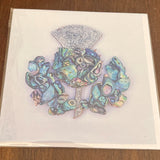 Paua Shell Print Greetings Cards - by Mhairi Sim - Girl Paua