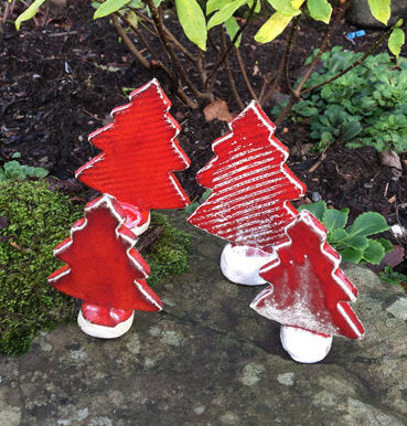 Ceramic Festive Trees by George Thom