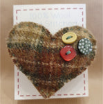 Wool Heart Brooches - by Lucy Jackson