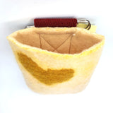 Yellow Pin on Pocket - by Lynn Ramsbottom - Irresistible Felt